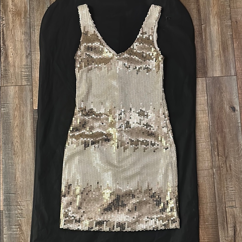 Sequin Gold Dress
